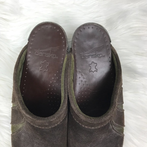 Dansko Leather Suede Mule Clog Comfort Wear - Picture 7 of 7